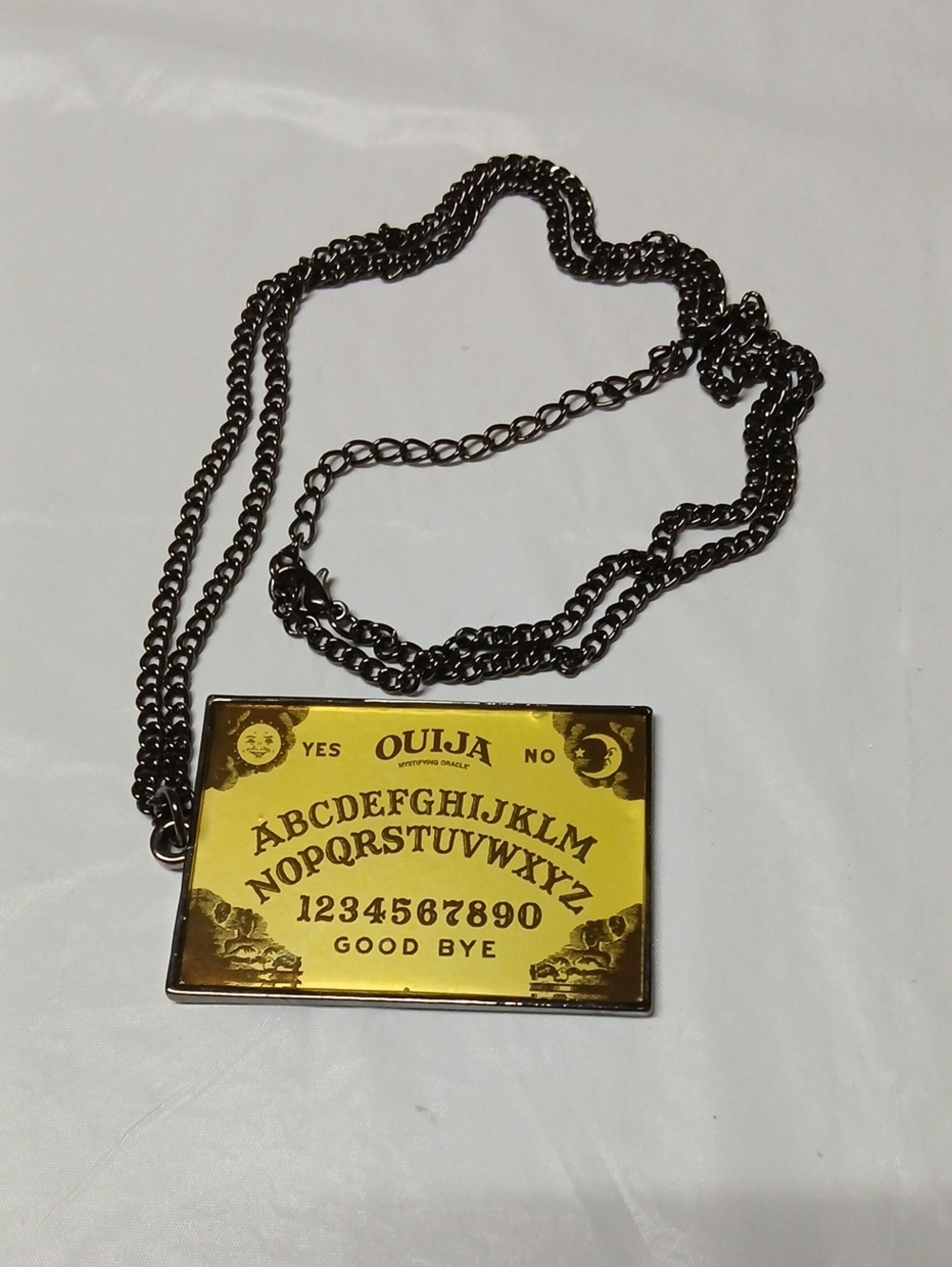 Ouija Board Large Metal Charm Pendant Necklace Official Hasbro 2016 Goth Witchy